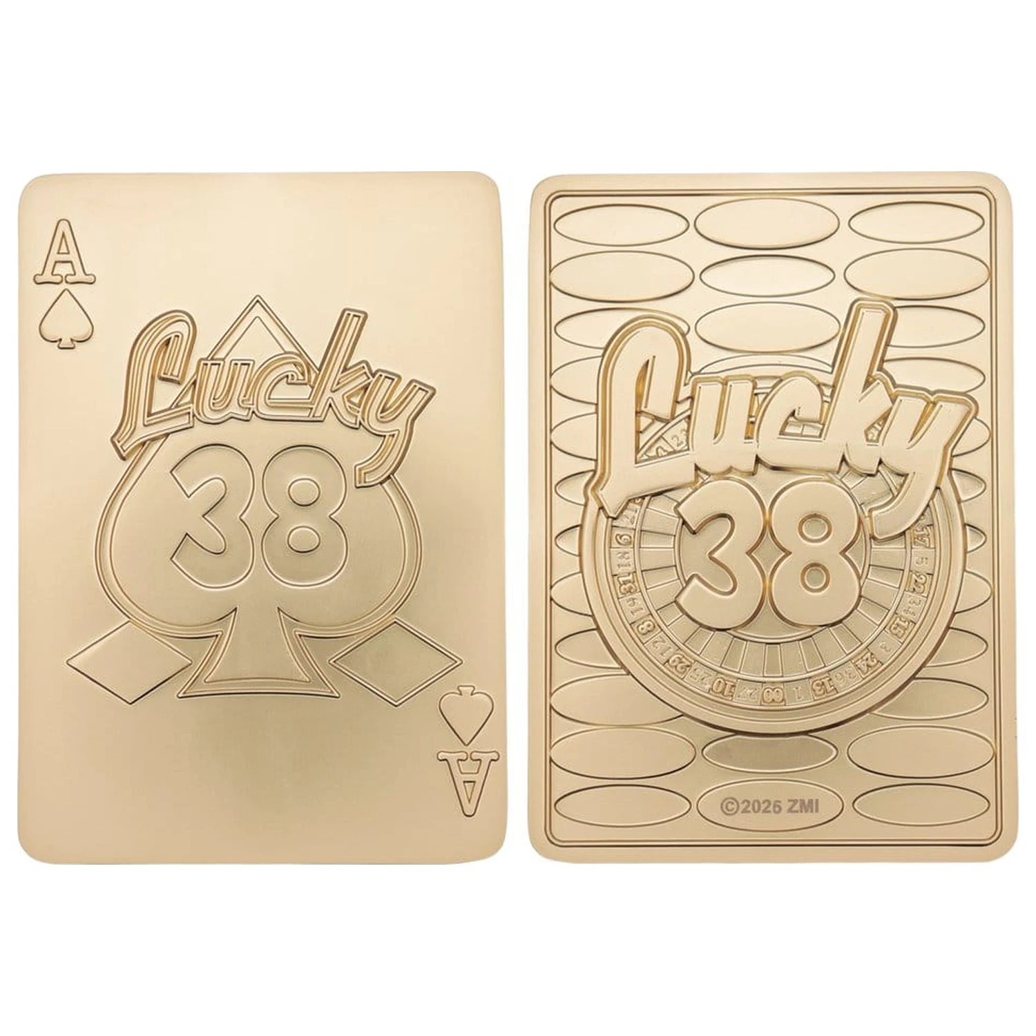 Fallout: New Vegas Replica Lucky 38 Imitation Gold Casino Set Limited Edition product photo