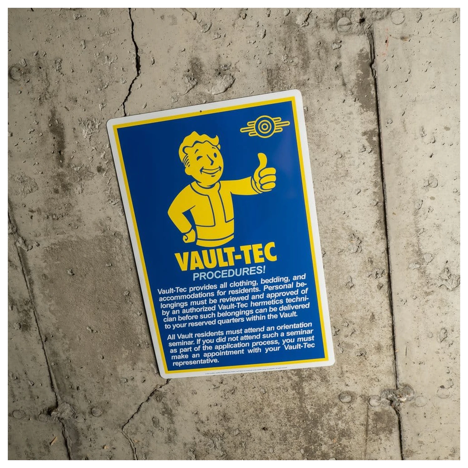 Fallout Metal Sign Procedures product photo