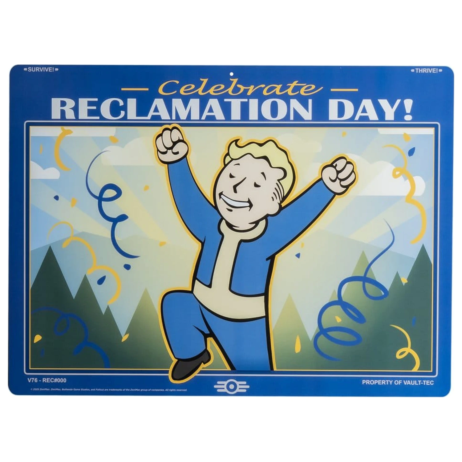 Fallout Metal Sign Reclamation Day product photo