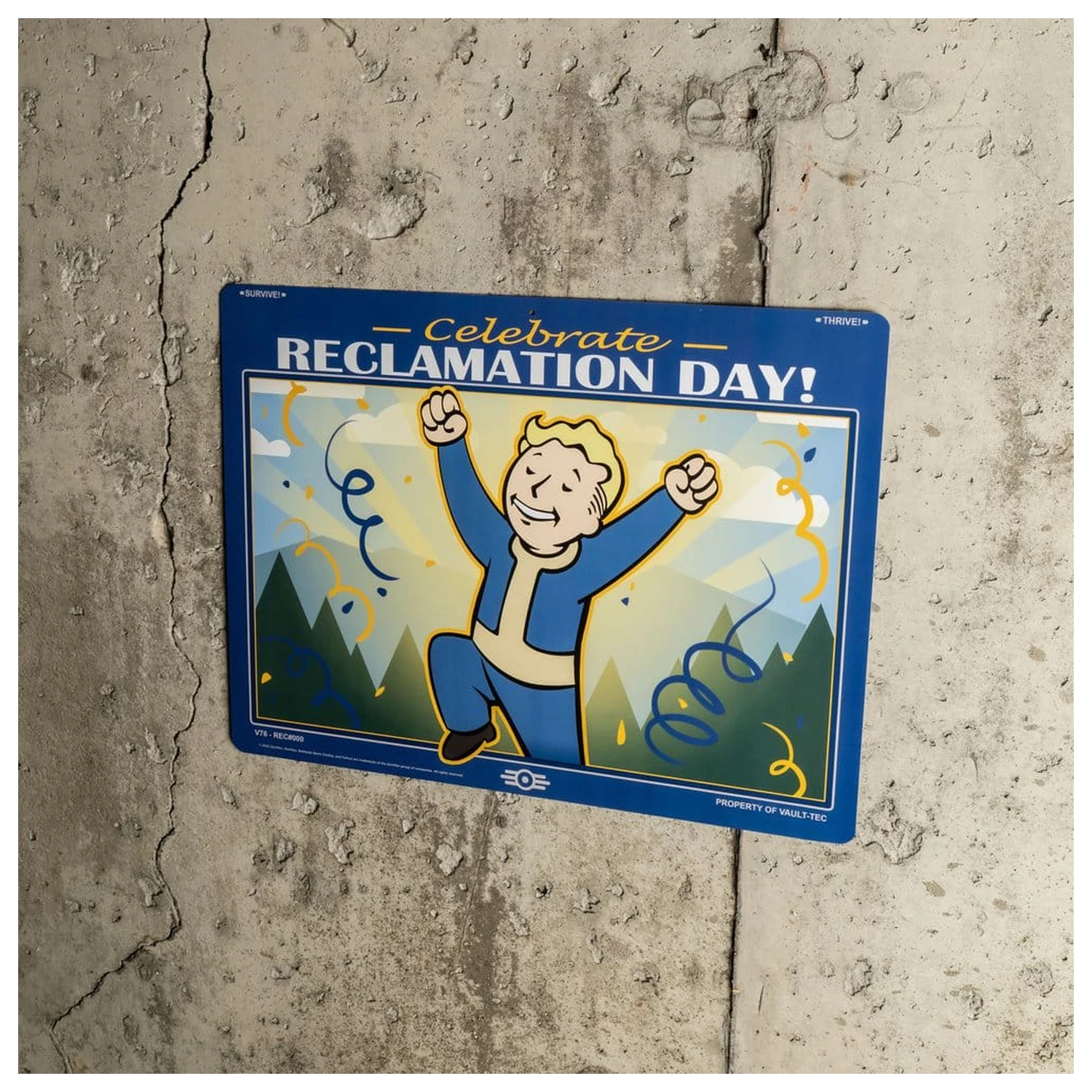 Fallout Metal Sign Reclamation Day product photo