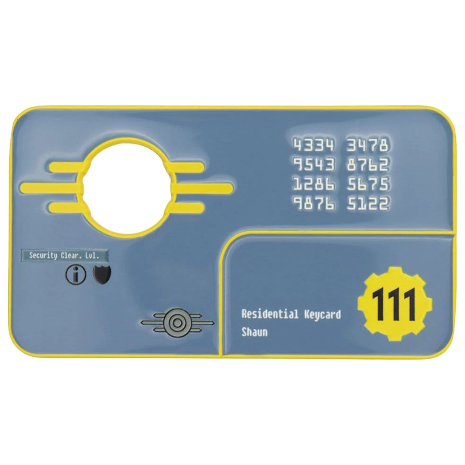 Fallout Replica Security Keycard Vault 111 Limited Edition 11 cm product photo