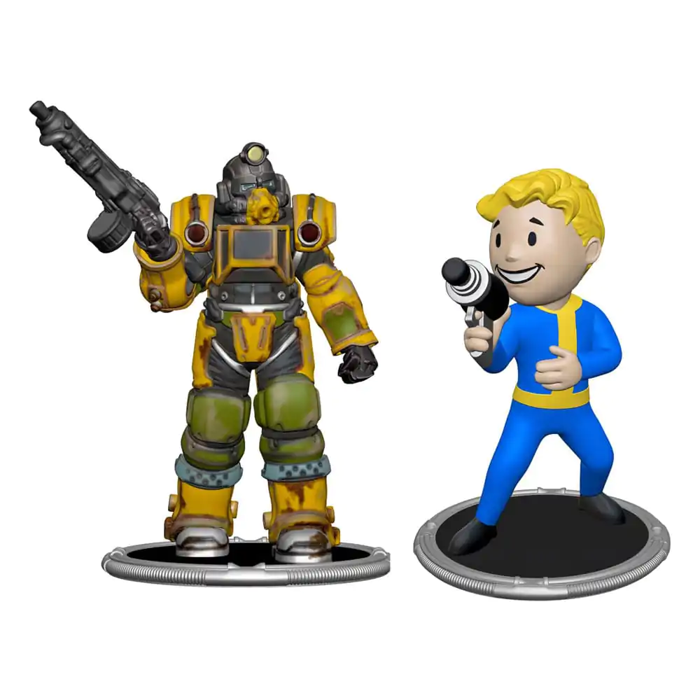 Fallout Mini Figures 2-Pack Set A Excavator & Vault Boy (Gun) 7 cm product photo