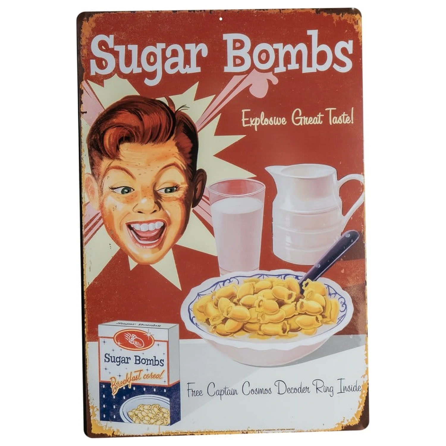 Fallout Metal Sign Sugar Bombs product photo