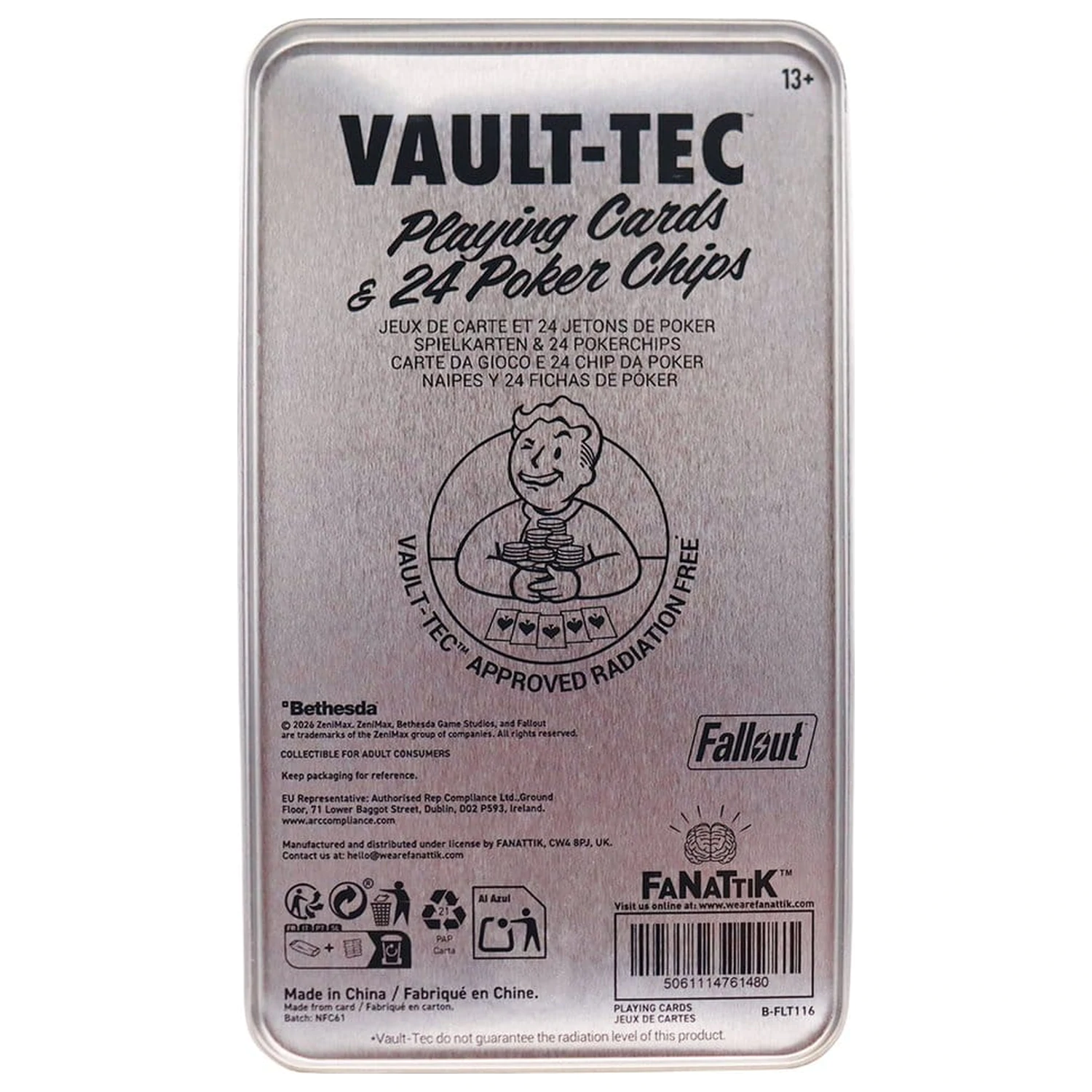Fallout Vault Dweller's Poker Set  product photo