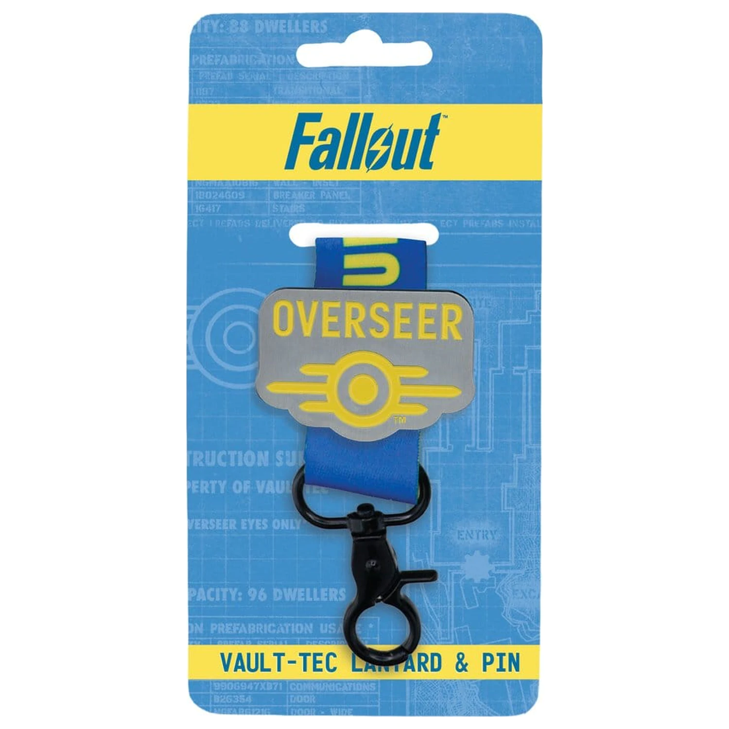 Fallout Vault-Tec Overseer Lanyard & Pin Badge Set product photo