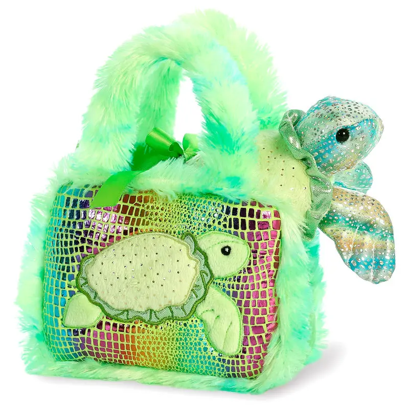 Fancy Pal Ballet Turtle soft plush toy handbag 21cm product photo
