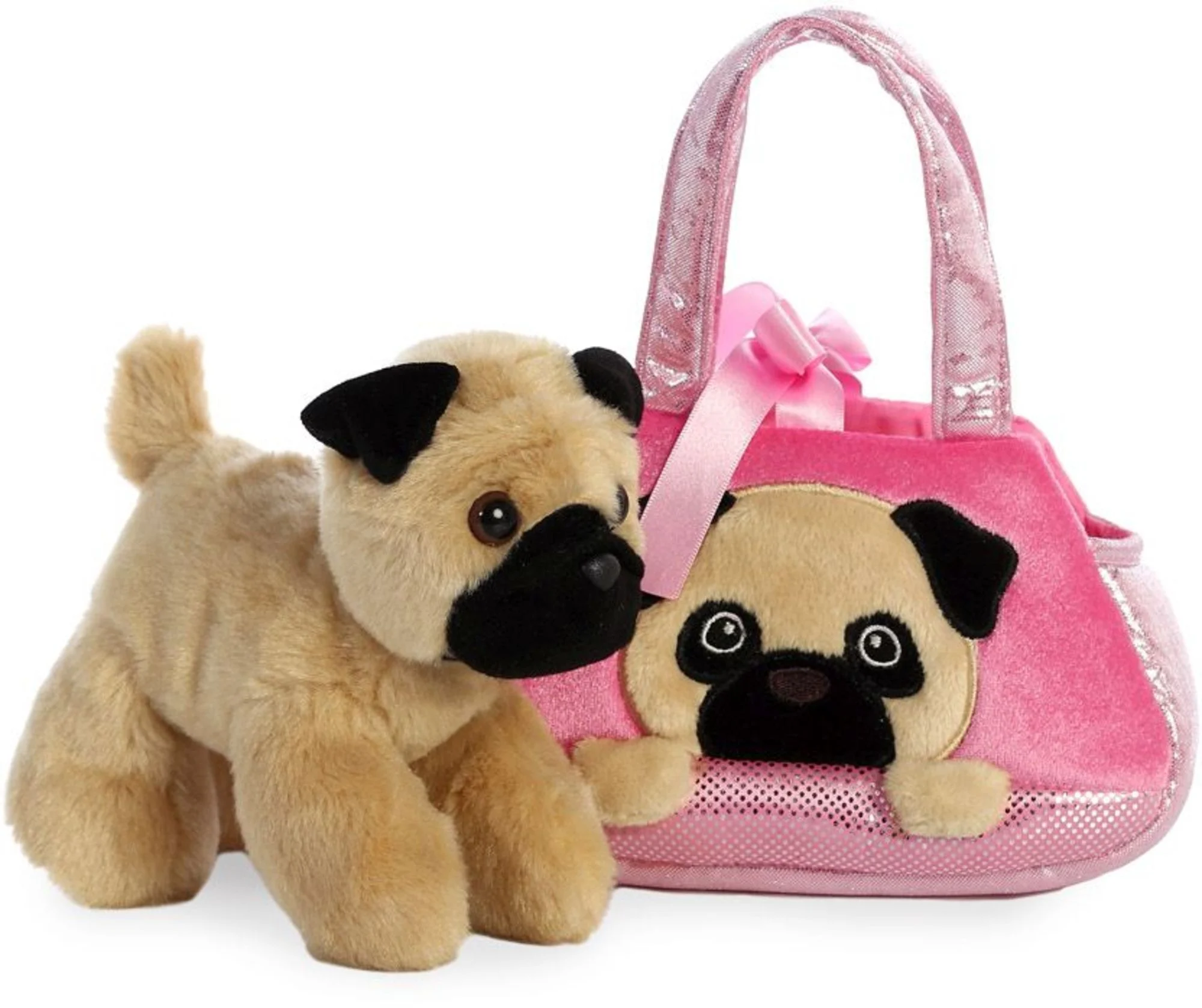 Fancy Pal Pug soft plush toy 21cm product photo
