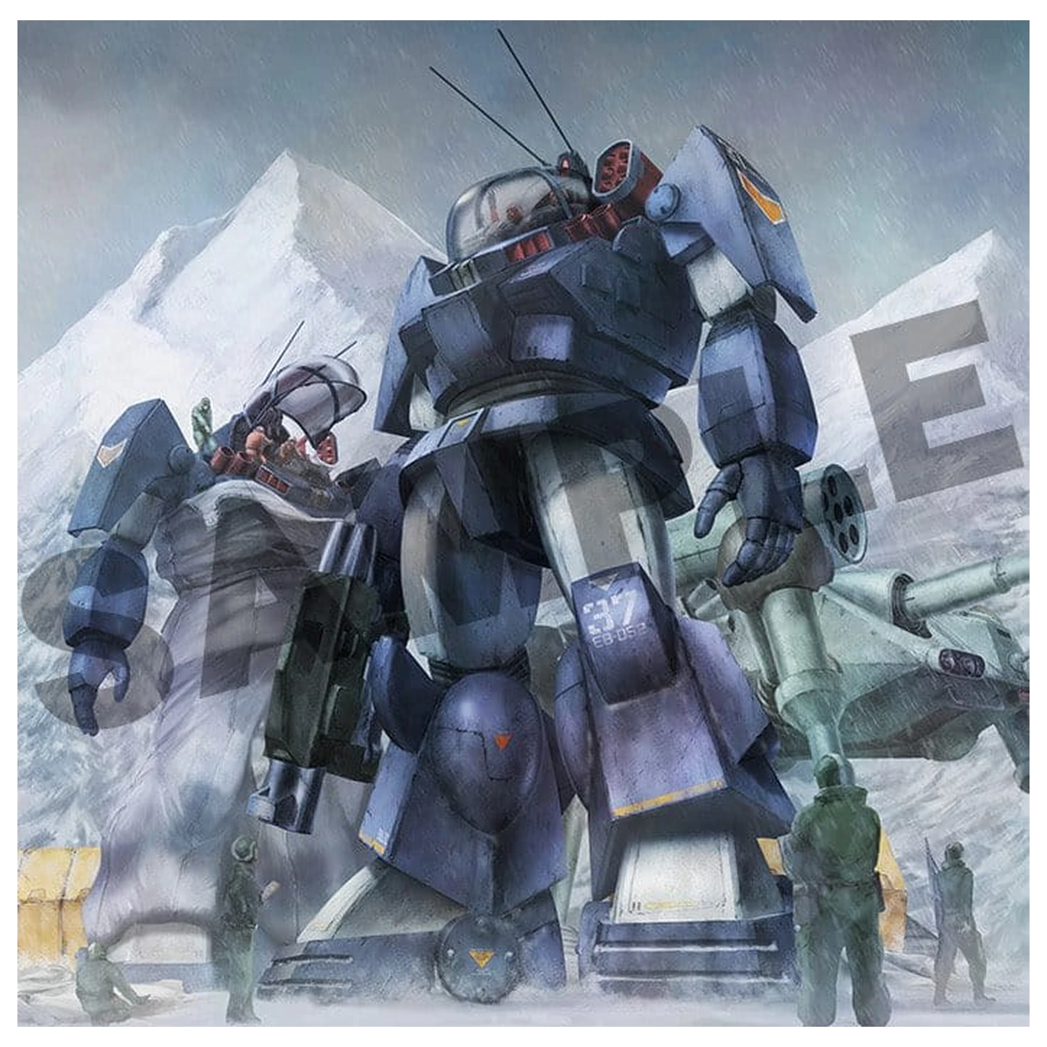 Fang of the Sun Dougram Combat Armors MAX 11 Plastic Model Kit 1/72 Soltic HT128 Big Foot 17 cm product photo