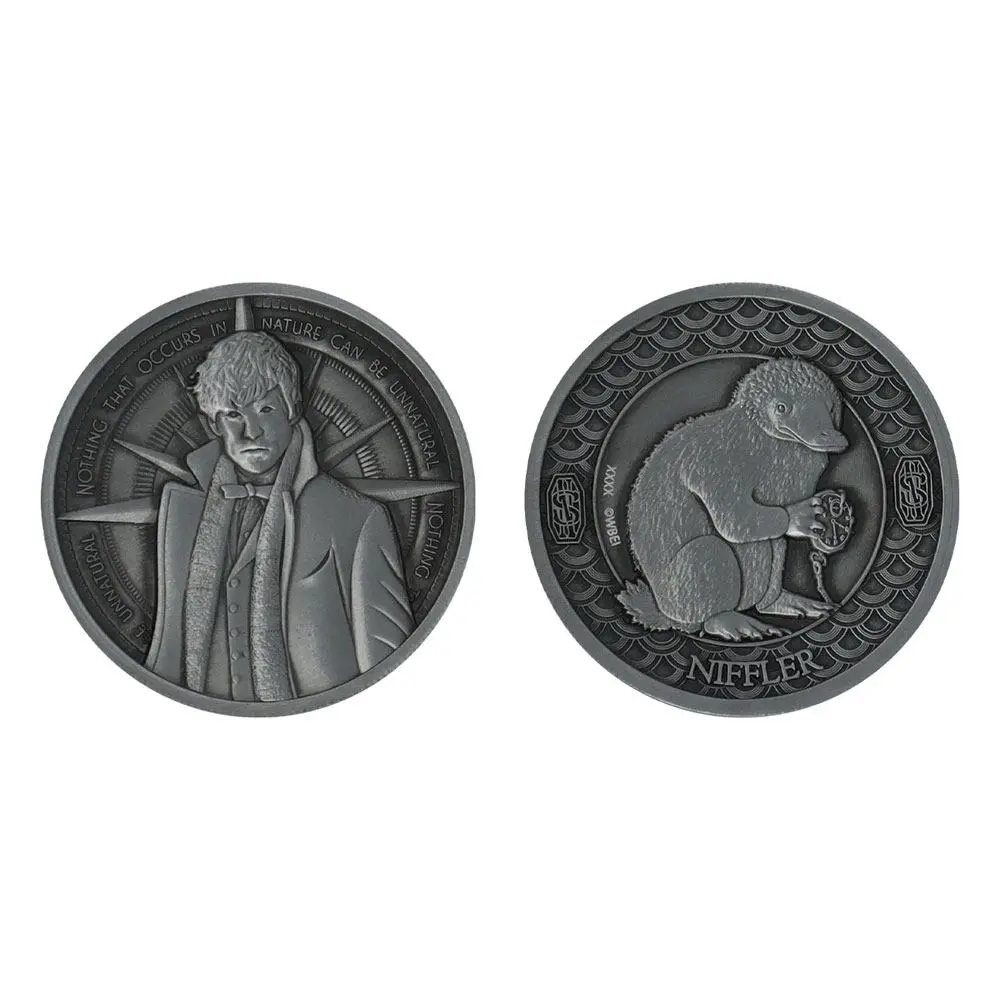 Fantastic Beasts Collectable Coin Newt &amp; Niffler Limited Edition product photo