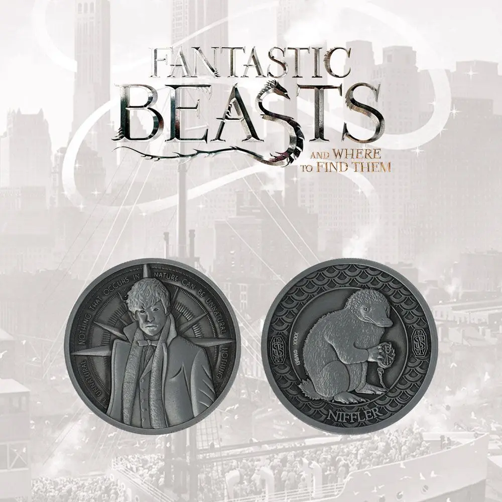 Fantastic Beasts Collectable Coin Newt &amp; Niffler Limited Edition product photo