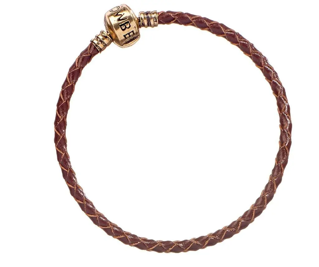 Fantastic Beasts Slider Charm Leather Bracelet brown Size XS product photo