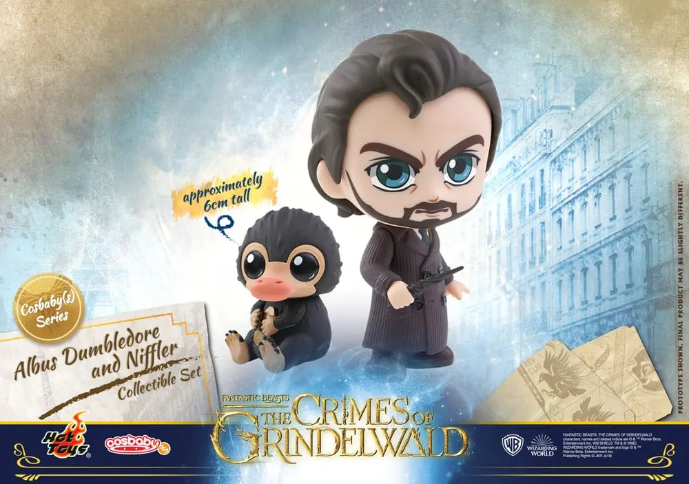 Fantastic Beasts: The Crimes of Grindelwald Cosbaby (S) Mini Figures Albus Dumbledore & Niffler 10 cm termékfotó