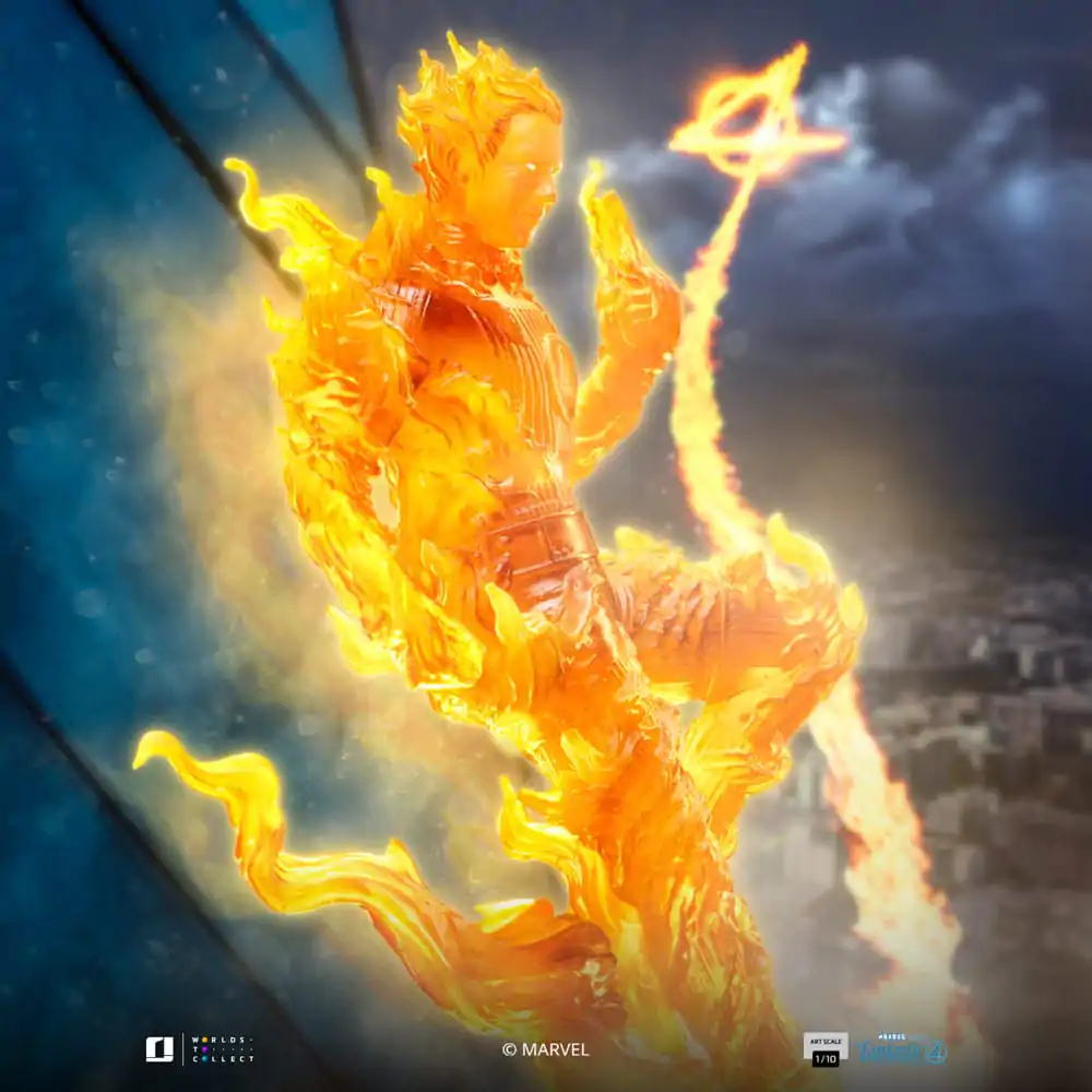 Fantastic Four Art Scale Statue 1/10 Human Torch 30 cm product photo