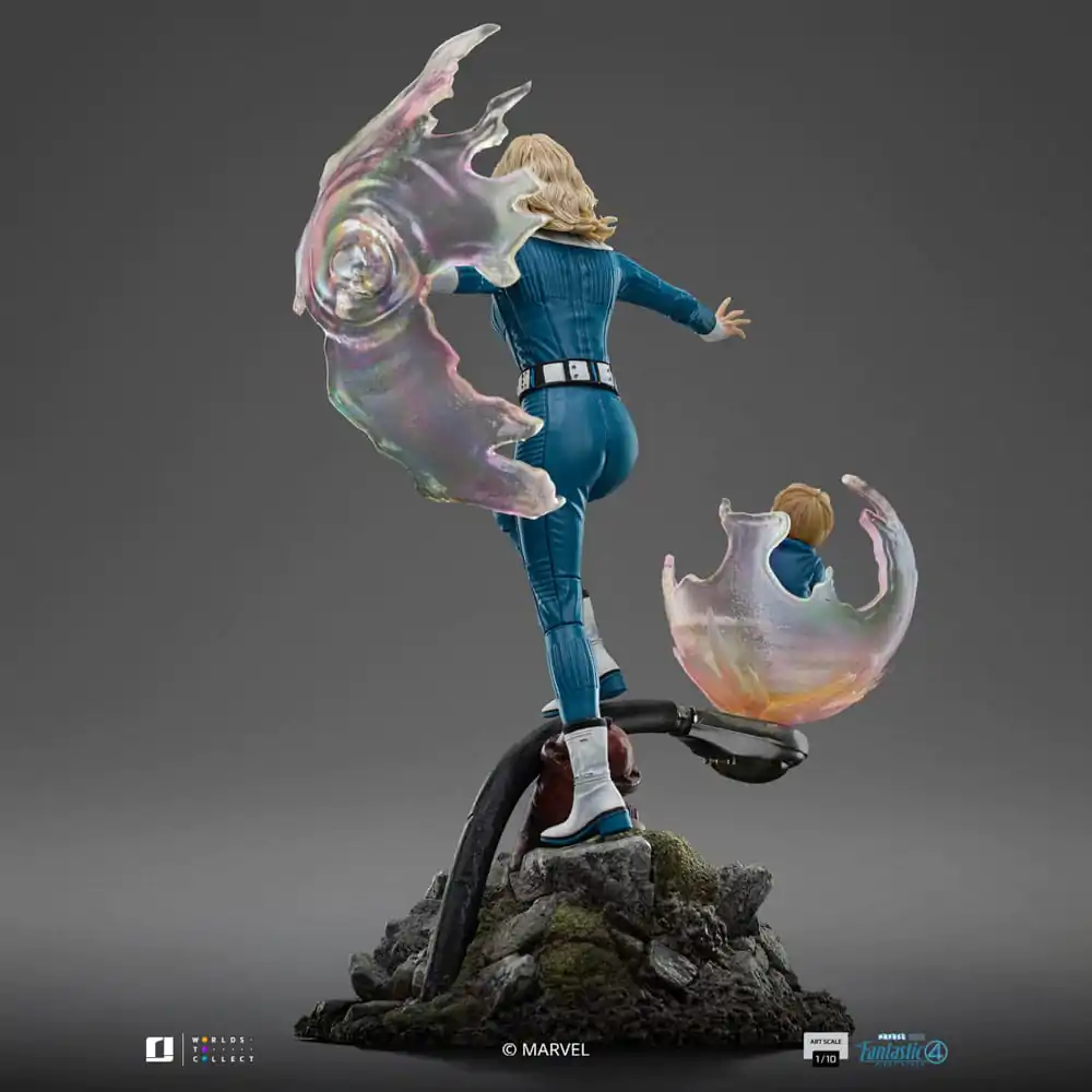 Fantastic Four Art Scale Statue 1/10 Invisible Woman and Franklin 28 cm product photo