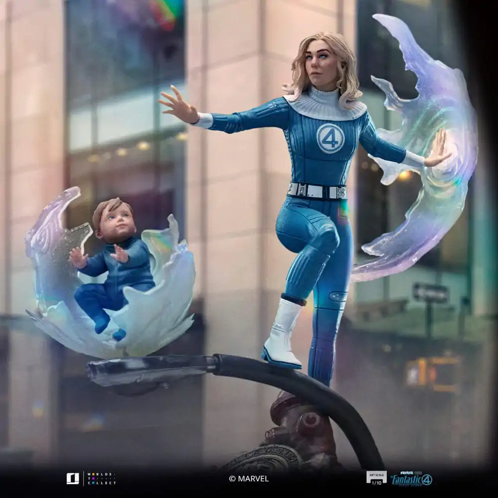 Fantastic Four Art Scale Statue 1/10 Invisible Woman and Franklin 28 cm product photo