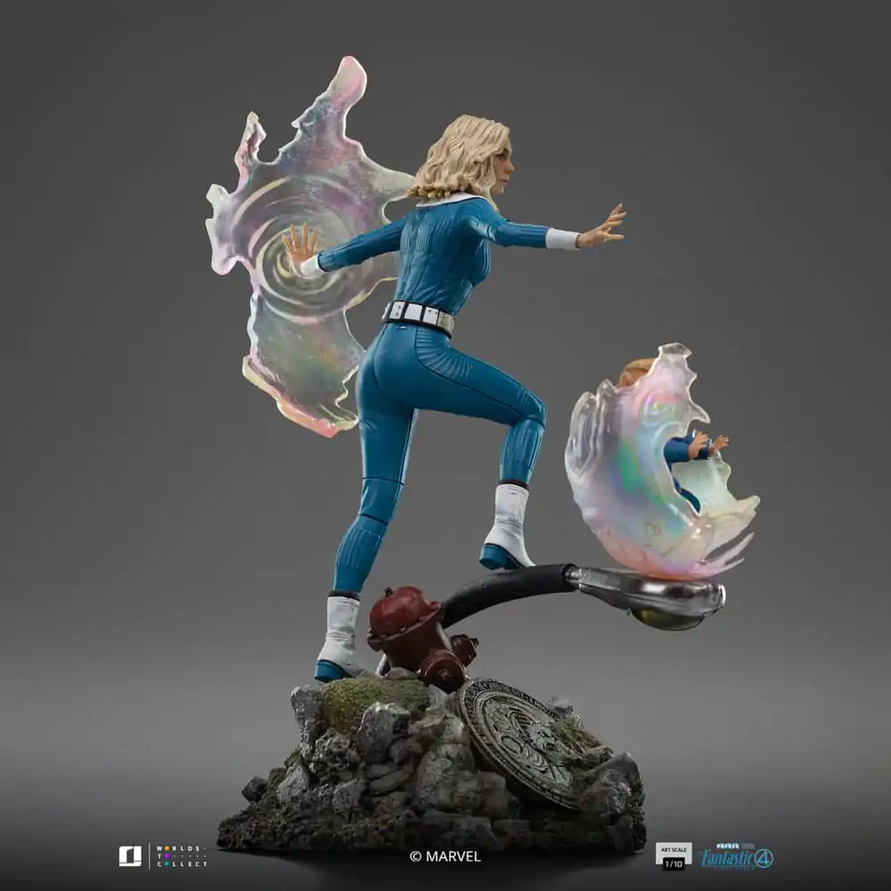 Fantastic Four Art Scale Statue 1/10 Invisible Woman and Franklin 28 cm product photo