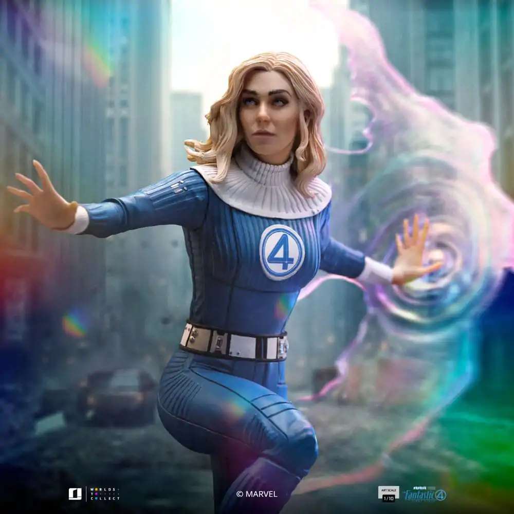 Fantastic Four Art Scale Statue 1/10 Invisible Woman and Franklin 28 cm product photo
