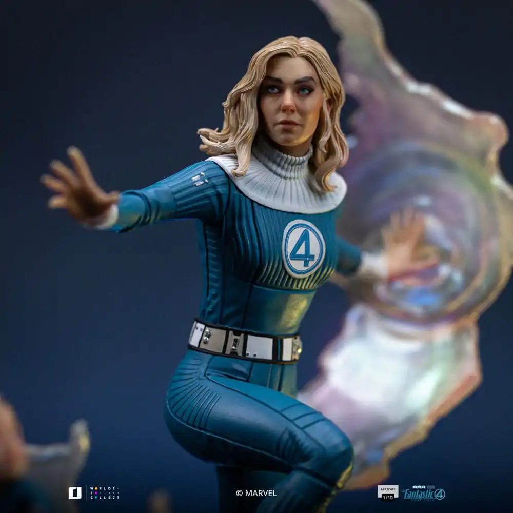 Fantastic Four Art Scale Statue 1/10 Invisible Woman and Franklin 28 cm product photo