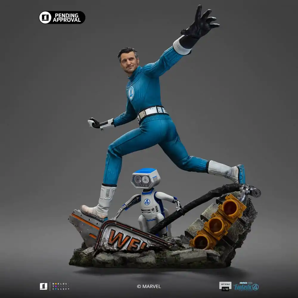 Fantastic Four Art Scale Statue 1/10 Mr. Fantastic and H.E.R.B.I.E 26 cm product photo