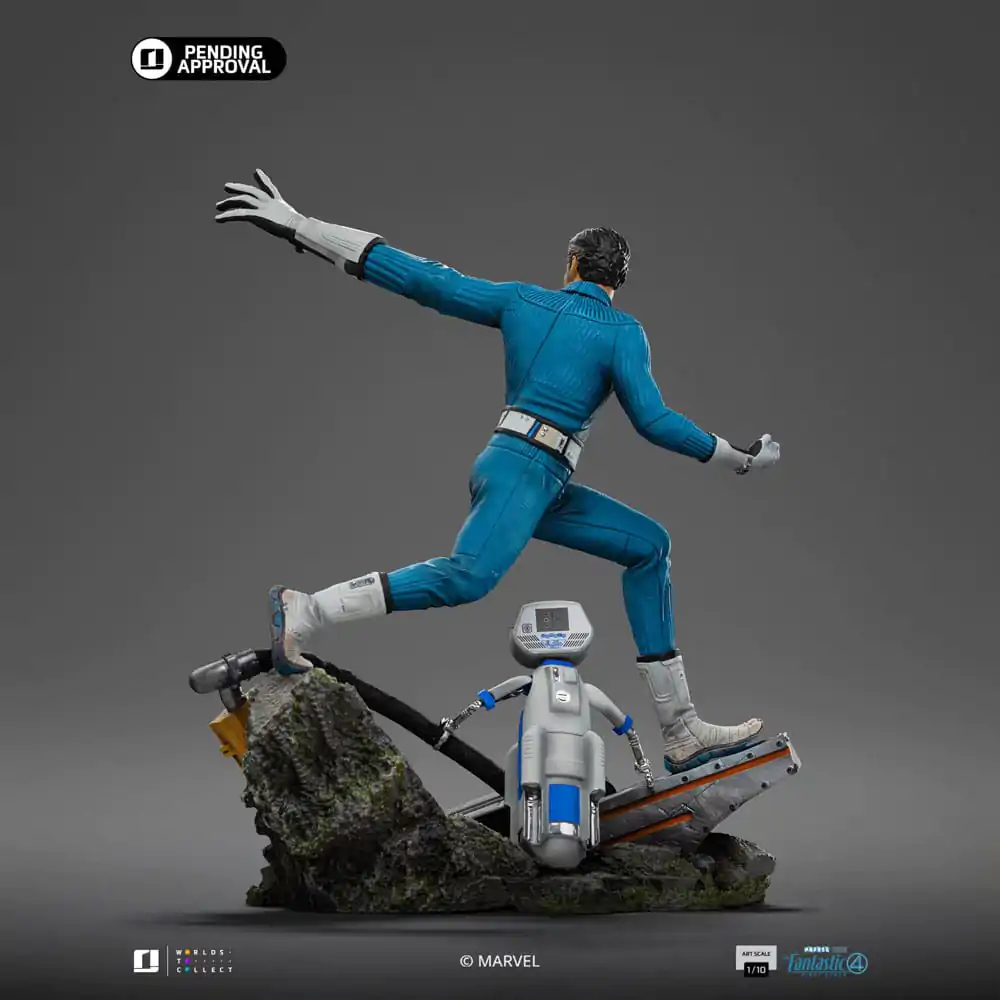 Fantastic Four Art Scale Statue 1/10 Mr. Fantastic and H.E.R.B.I.E 26 cm product photo