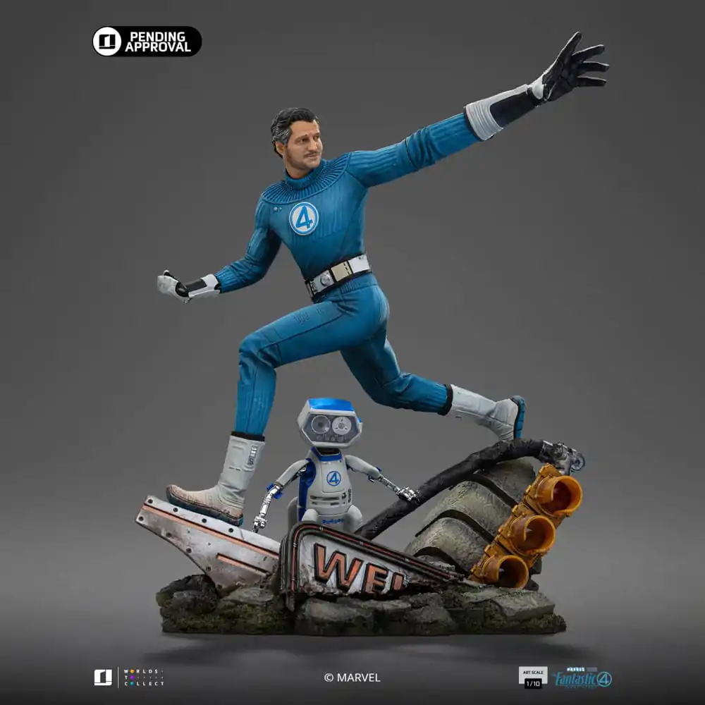 Fantastic Four Art Scale Statue 1/10 Mr. Fantastic and H.E.R.B.I.E 26 cm product photo
