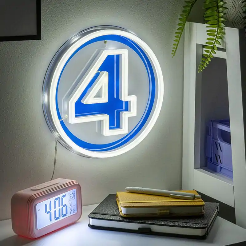 Fantastic Four LED Wall Lamp Light Logo Neon  product photo