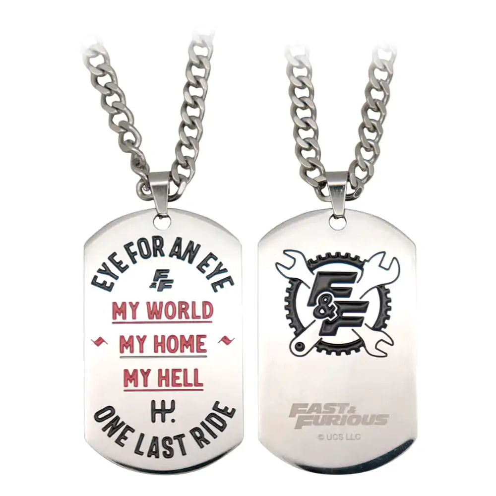 Fast &amp; Furious Dog Tags with ball chain product photo