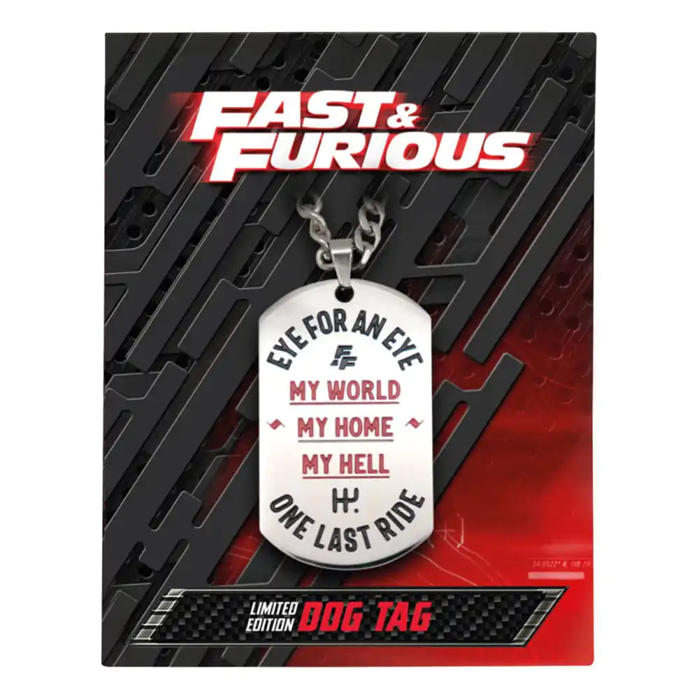 Fast &amp; Furious Dog Tags with ball chain product photo