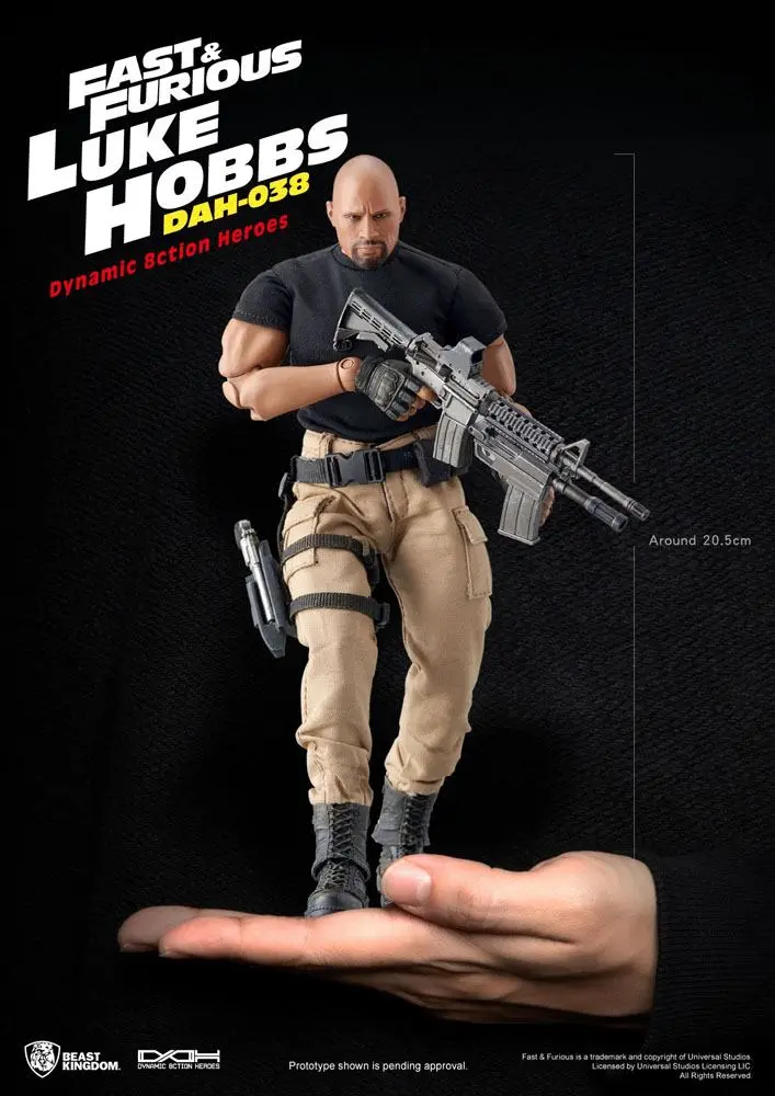 Fast & Furious Dynamic 8ction Heroes Action Figure 1/9 Luke Hobbs 21 cm termékfotó