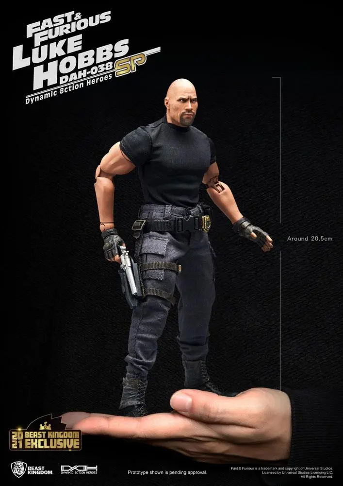 Fast &amp; Furious Dynamic 8ction Heroes Action Figure 1/9 Luke Hobbs Limited Edition 21 cm product photo