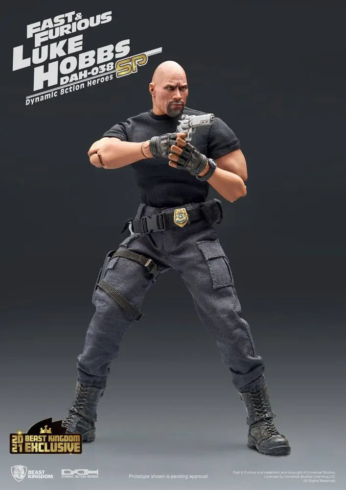 Fast &amp; Furious Dynamic 8ction Heroes Action Figure 1/9 Luke Hobbs Limited Edition 21 cm product photo
