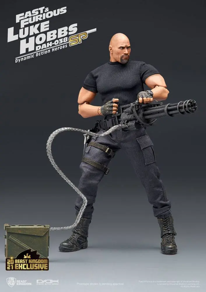 Fast &amp; Furious Dynamic 8ction Heroes Action Figure 1/9 Luke Hobbs Limited Edition 21 cm product photo
