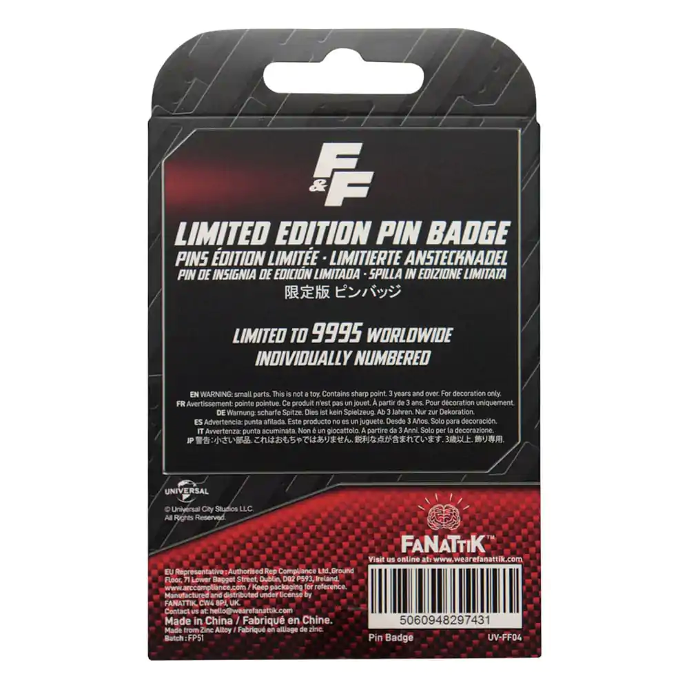 Fast &amp; Furious Pin Badge Familia License Plate product photo