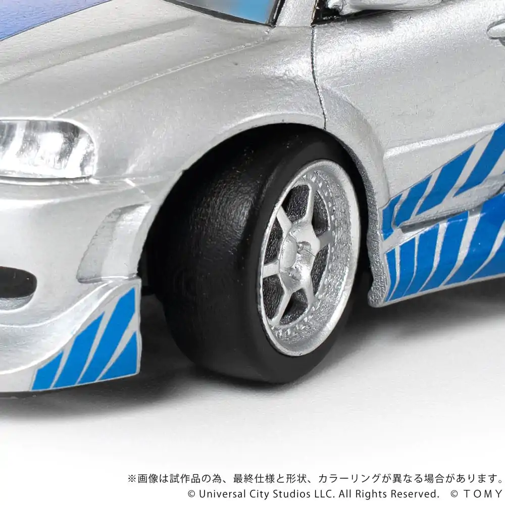 Fast &amp; Furious Q-Village Vehicle with mini-figure Nissan Skyline GT-R (R34) 9 cm product photo