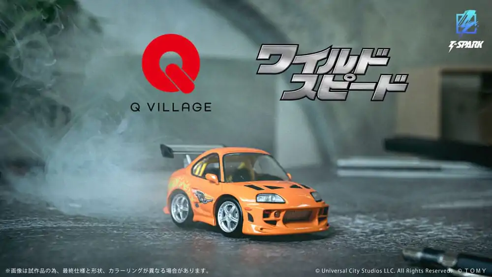 Fast &amp; Furious Q-Village Vehicle with mini-figure Toyota Supra JZA80 9 cm product photo