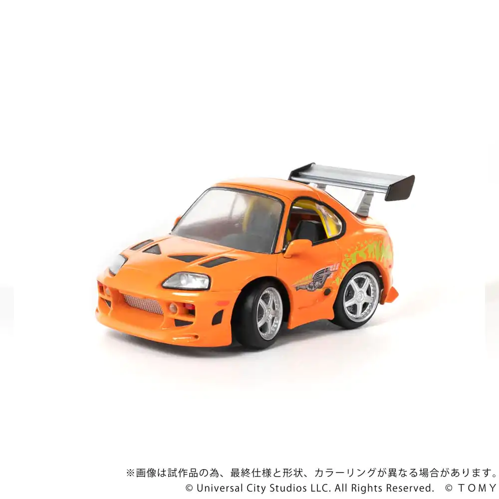 Fast &amp; Furious Q-Village Vehicle with mini-figure Toyota Supra JZA80 9 cm product photo