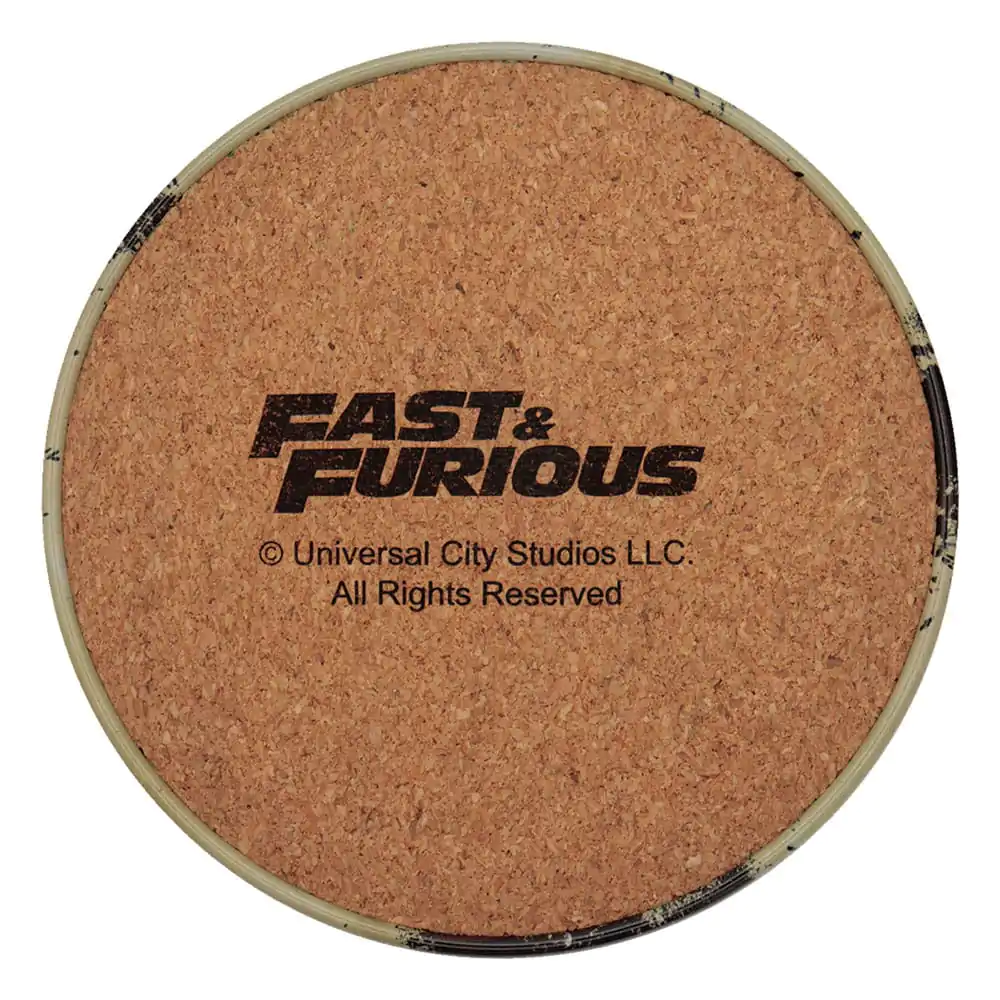 Fast &amp; Furious Coaster 4-Pack Vintage Style product photo
