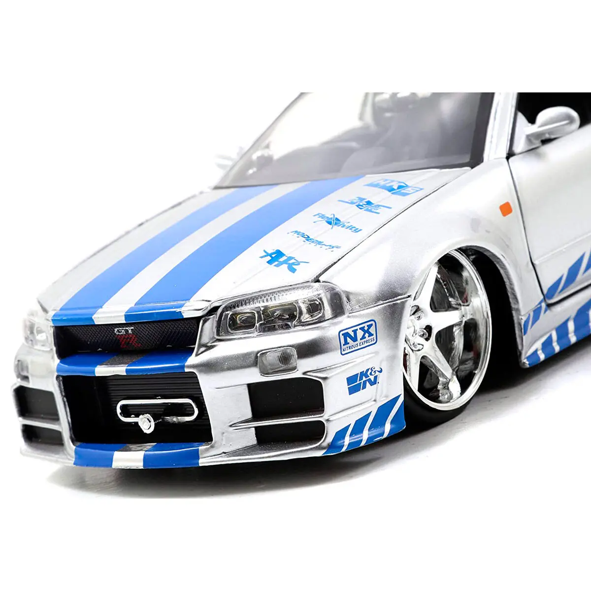 Fast and Furious Nissan Skyline GT-R BNR34 metal car product photo