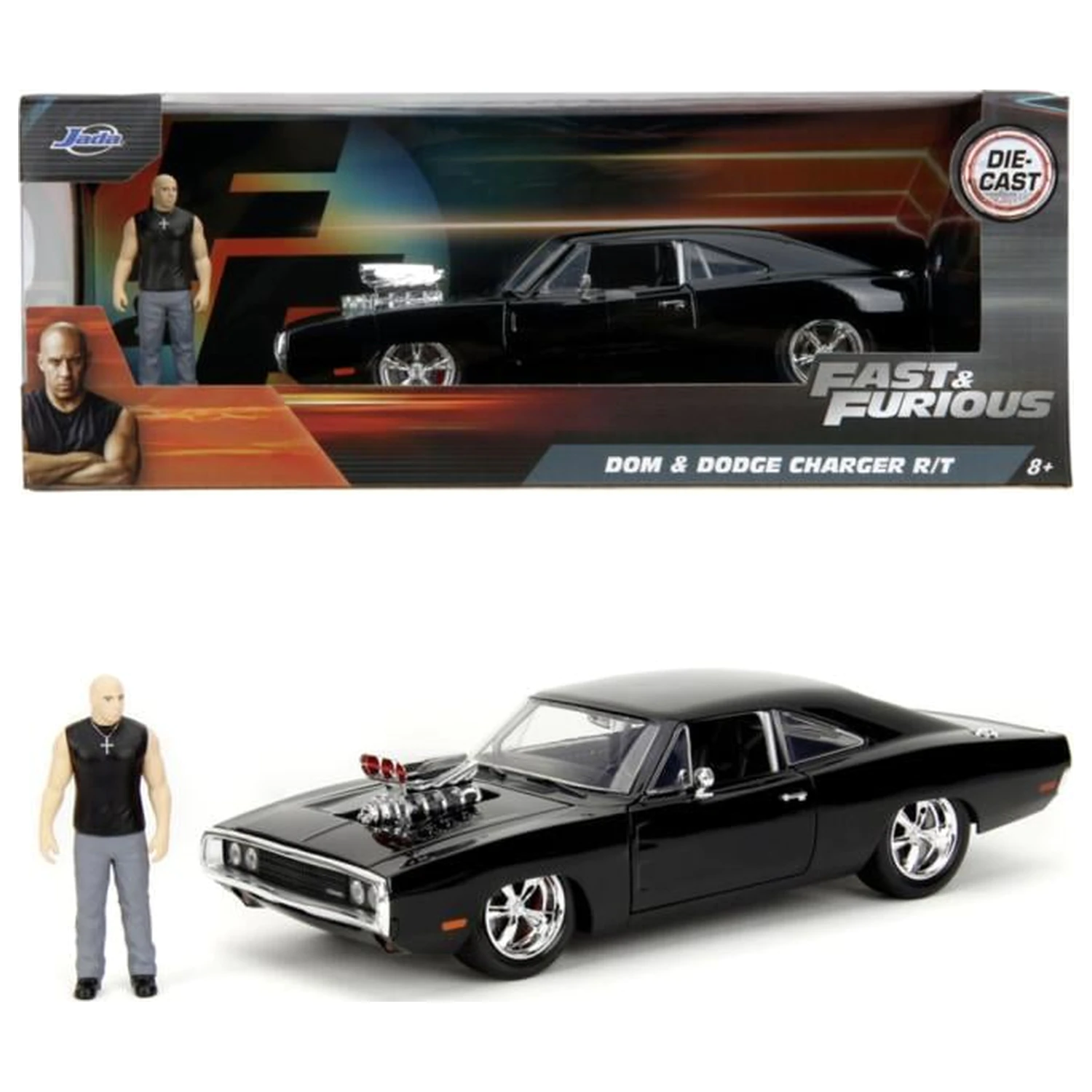 Fast & Furious 1970 Dodge Charger + Figure 1:24 product photo