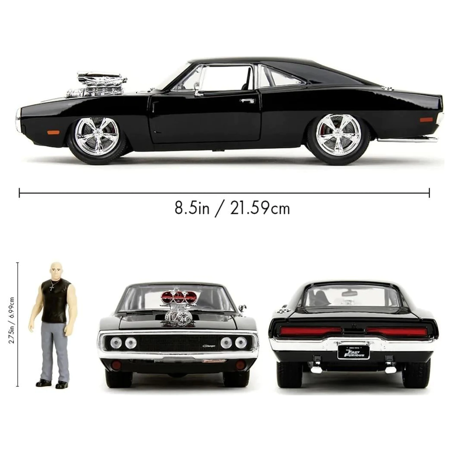 Fast & Furious 1970 Dodge Charger + Figure 1:24 product photo