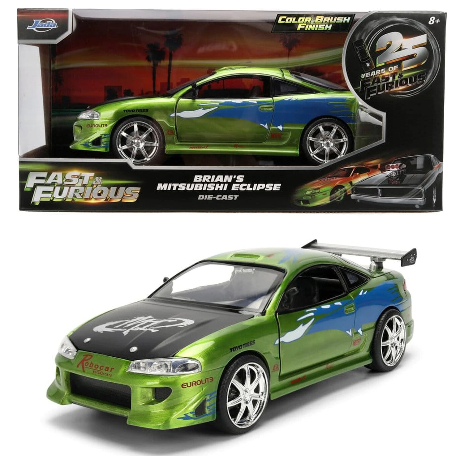 Fast & Furious Diecast Vehicle 1:24 Anniversary Mitsubishi 19 cm product photo