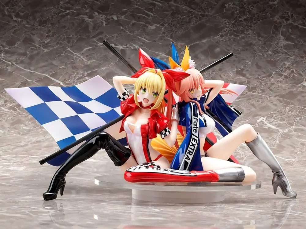 Fate/Extra PVC Statue 1/7 Nero Claudius &amp; Tamamo No Mae Type-Moon Racing Ver. 17 cm product photo