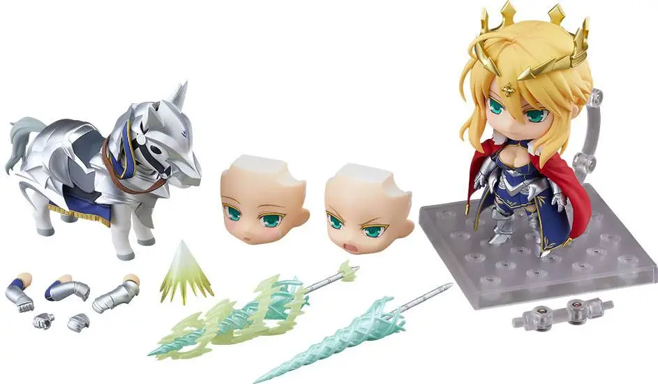 Fate/Grand Order Nendoroid Action Figure Lancer/Altria Pendragon &amp; Dun Stallion 10 cm product photo