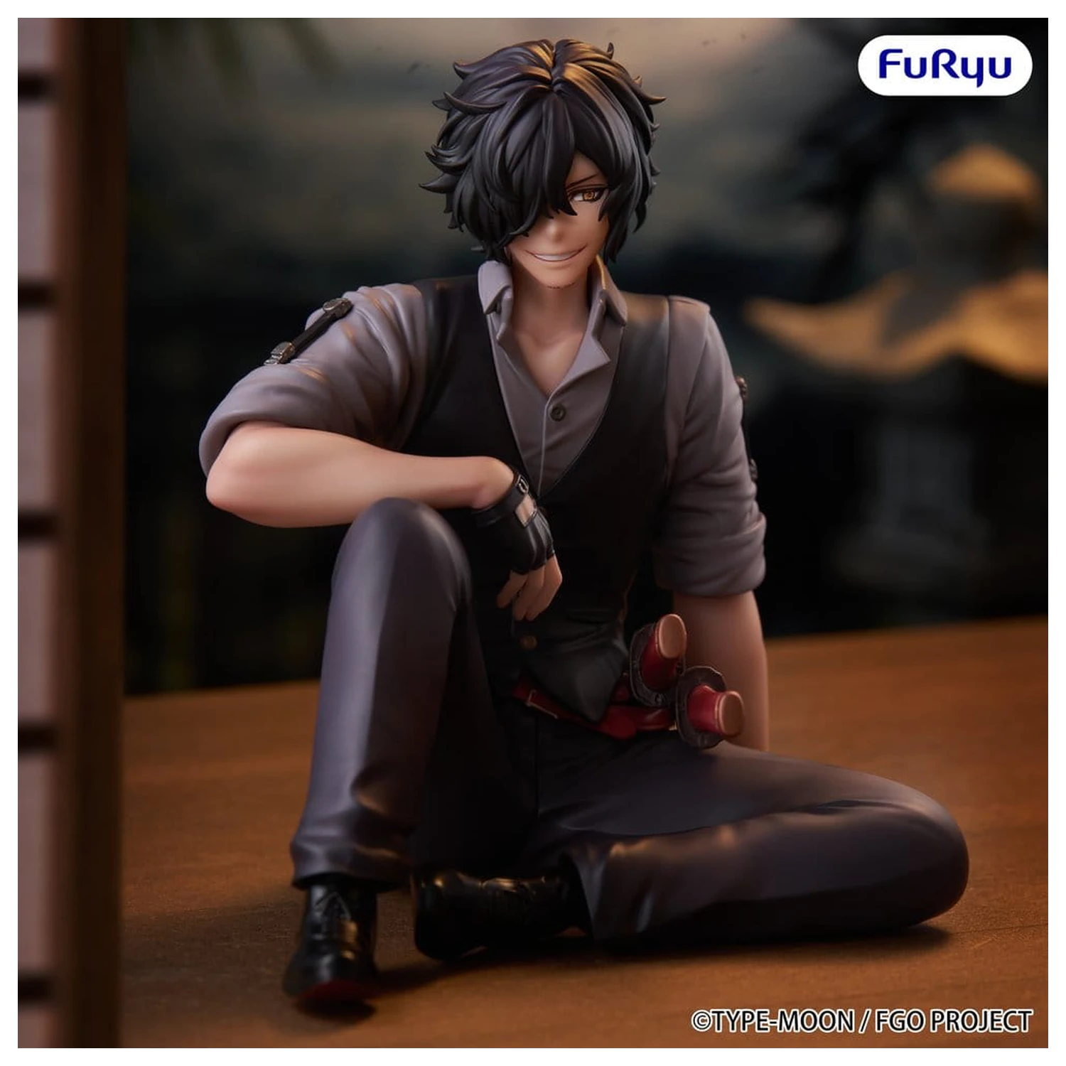 Fate/Grand Order Noodle Stopper PVC Figure Assassin Izou Okada Awesome Dapper Suit 9 cm product photo