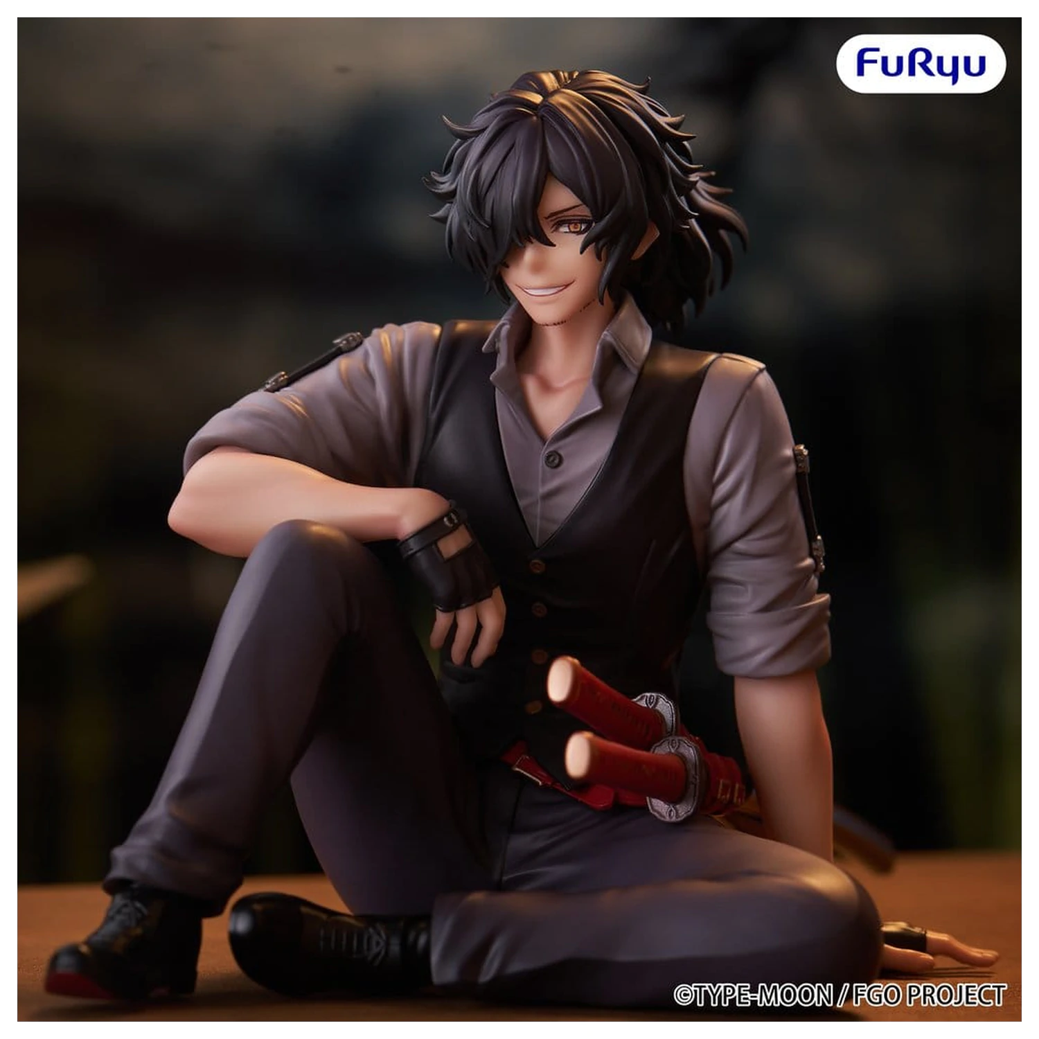 Fate/Grand Order Noodle Stopper PVC Figure Assassin Izou Okada Awesome Dapper Suit 9 cm product photo