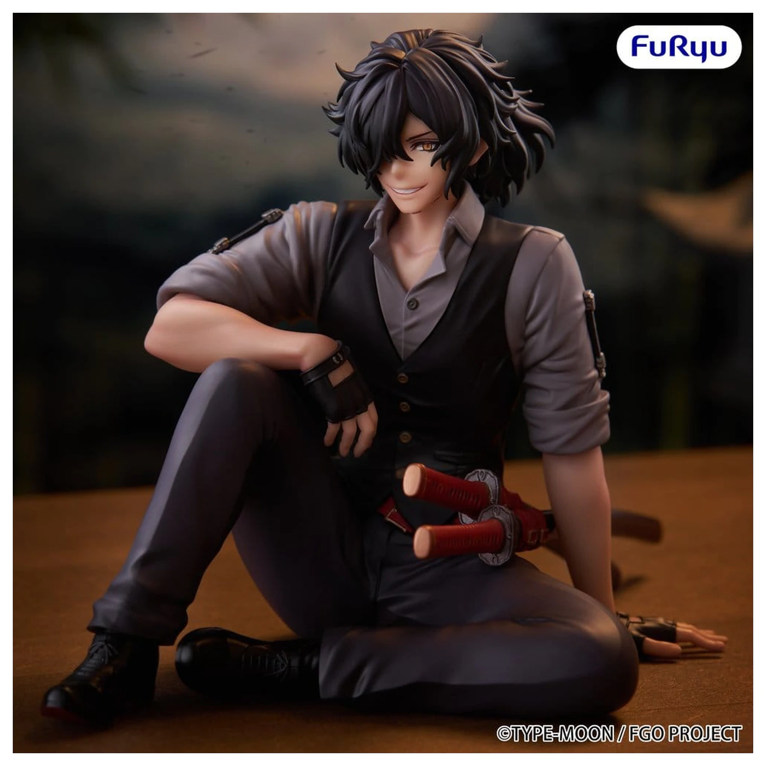 Fate/Grand Order Noodle Stopper PVC Figure Assassin Izou Okada Awesome Dapper Suit 9 cm product photo