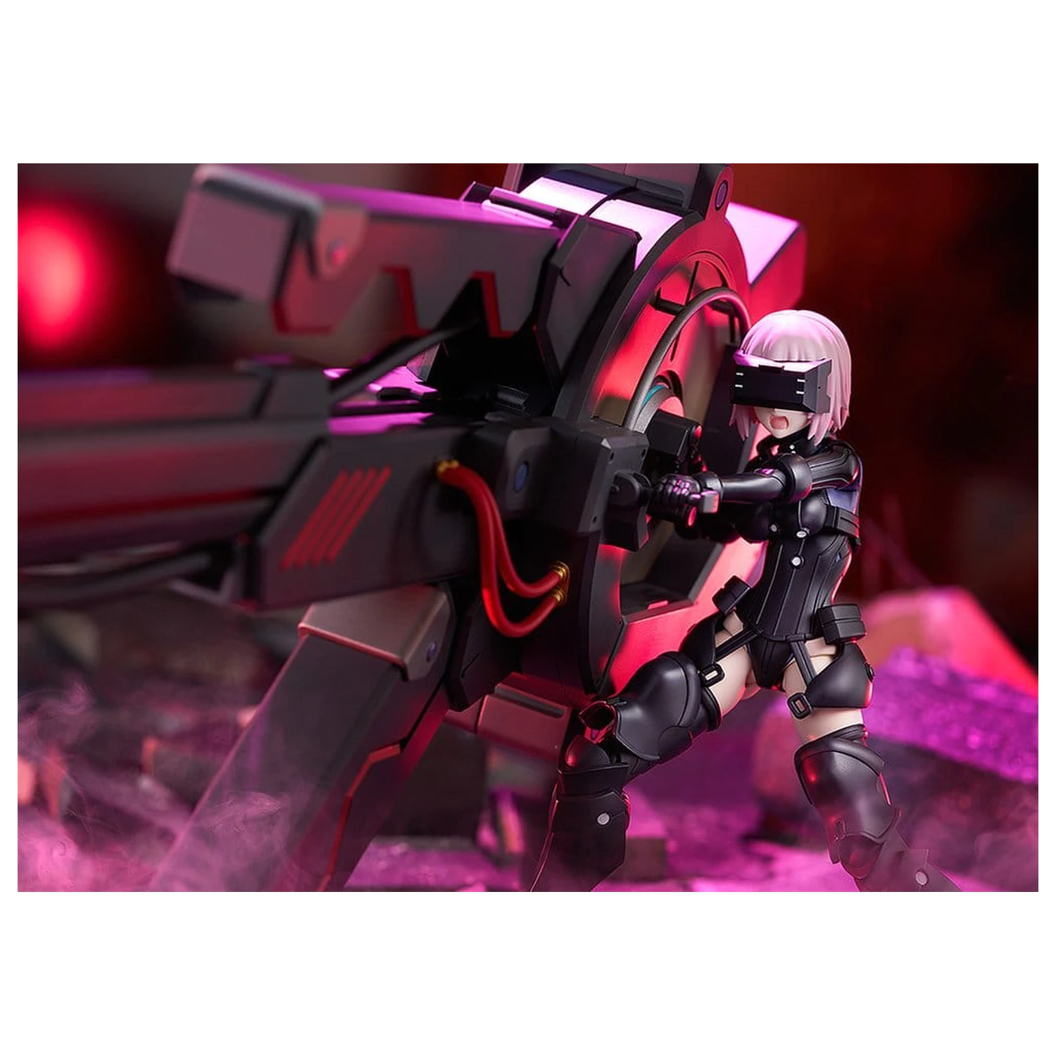 Fate/Grand Order Plamatea Plastic Model Kit Shielder/Mash Kyrielight (Ortinax) Black Barrel Edition 17 cm product photo