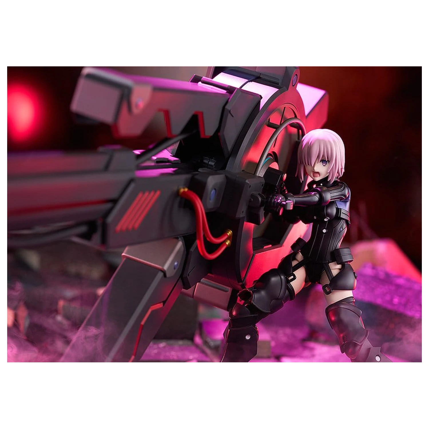 Fate/Grand Order Plamatea Plastic Model Kit Shielder/Mash Kyrielight (Ortinax) Black Barrel Edition 17 cm product photo