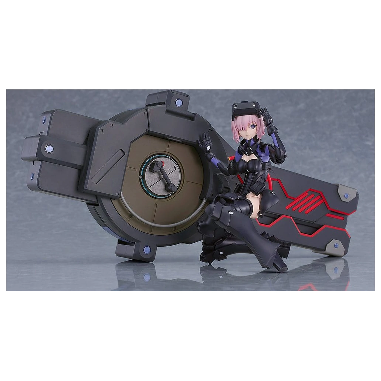 Fate/Grand Order Plamatea Plastic Model Kit Shielder/Mash Kyrielight (Ortinax) Black Barrel Edition 17 cm product photo