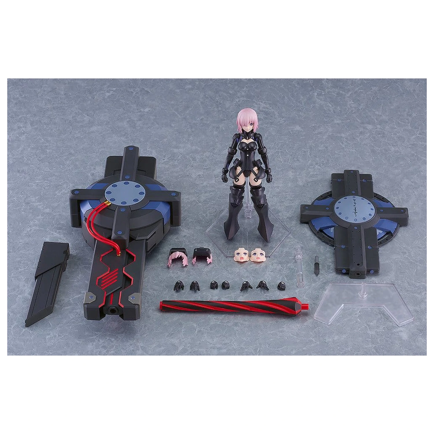 Fate/Grand Order Plamatea Plastic Model Kit Shielder/Mash Kyrielight (Ortinax) Black Barrel Edition 17 cm product photo